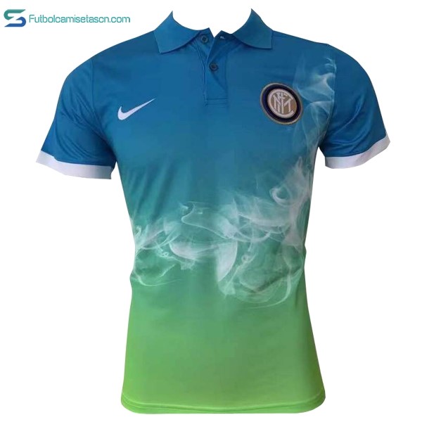 Polo Inter 2017/18 Azul Verde